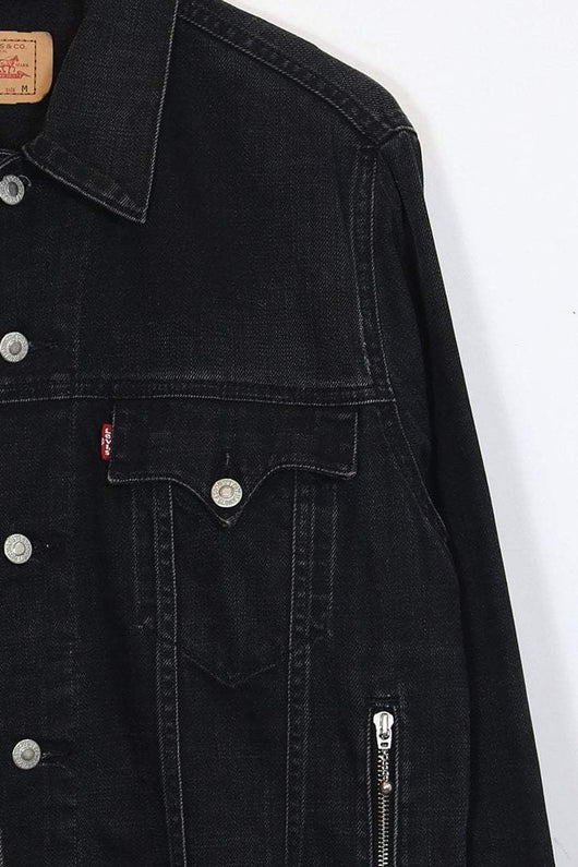 levi's womens black jean jacket