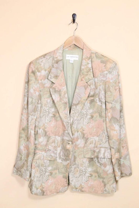 vintage floral blazer