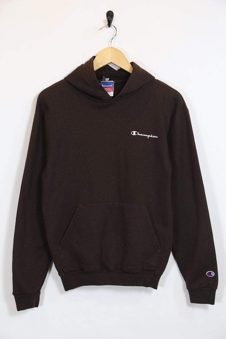 brown champion hoodie