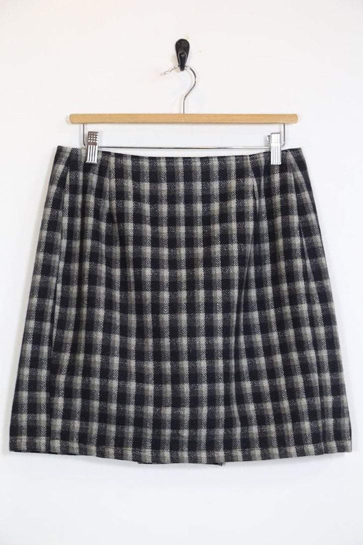 vintage check skirt