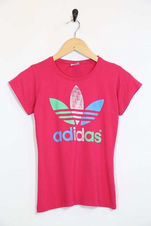 Vintage Women S Adidas T Shirt Pink Xs A812