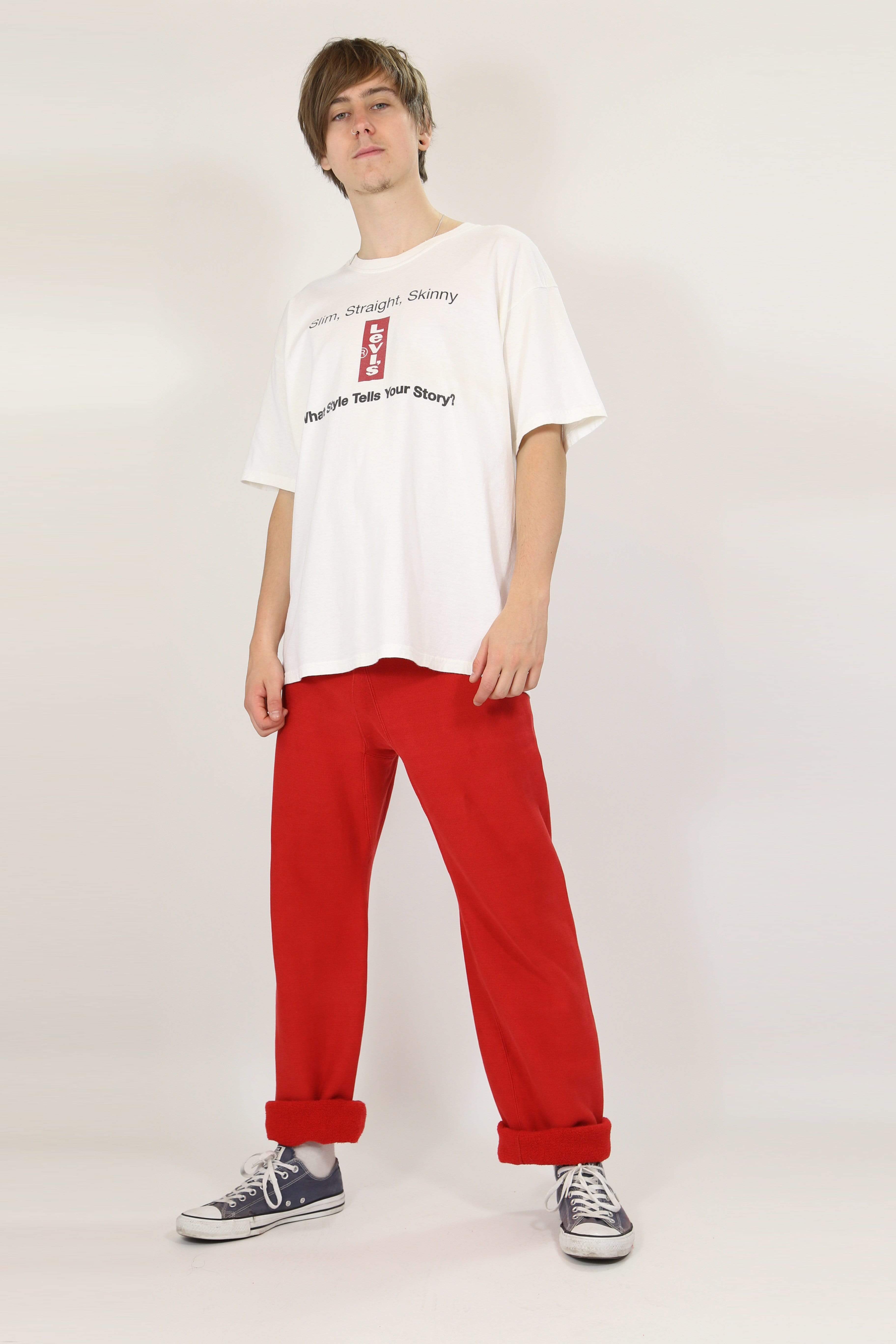 champion pants red