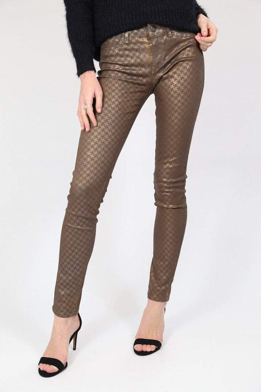 brown skinny trousers