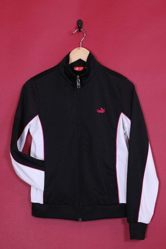 puma track jacket black