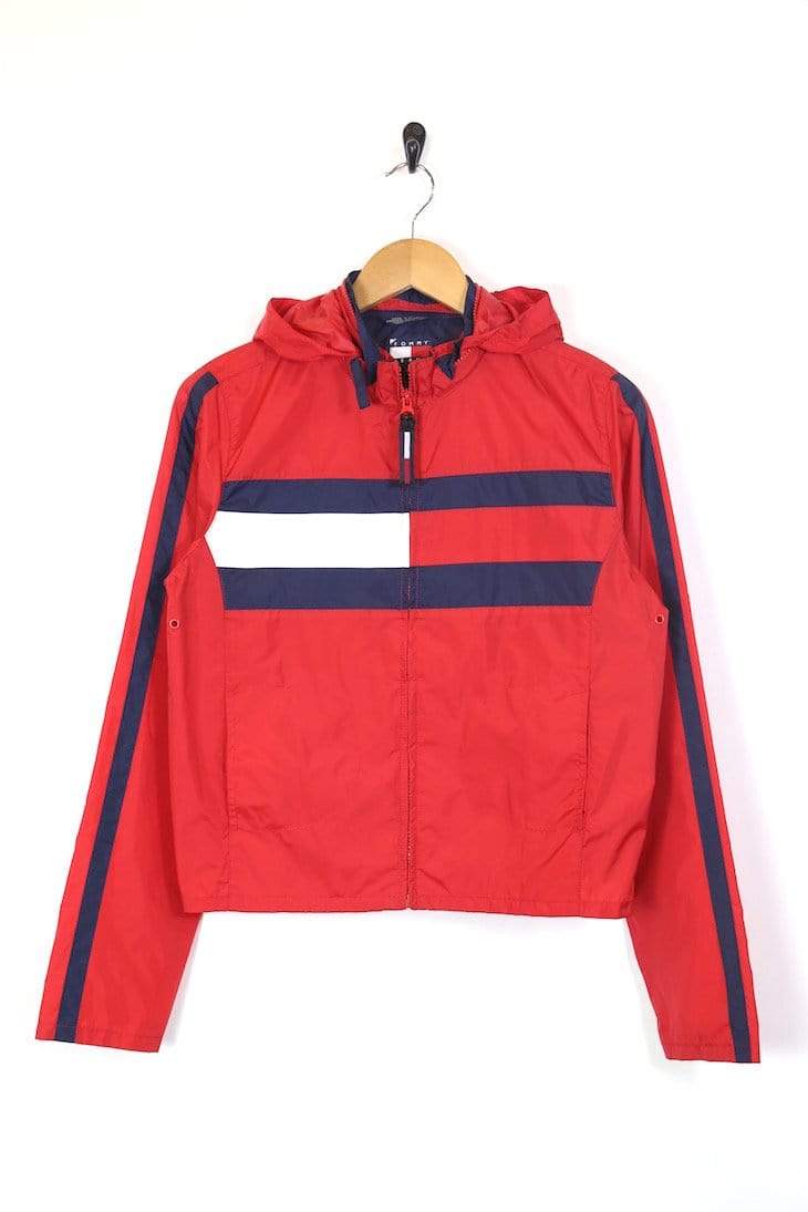 tommy hilfiger red jacket women's