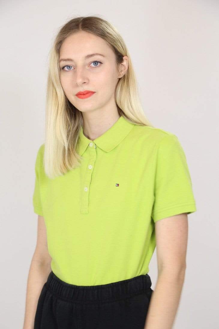 womens green polo shirts