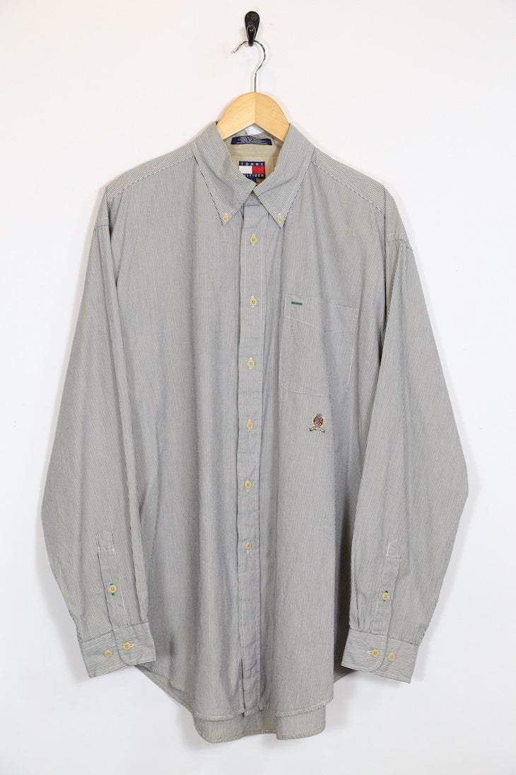 tommy hilfiger pinstripe shirt