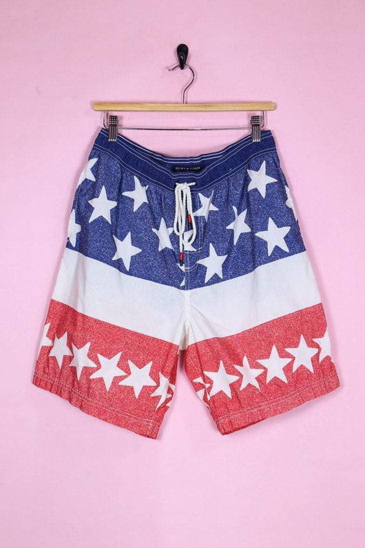 red tommy hilfiger shorts