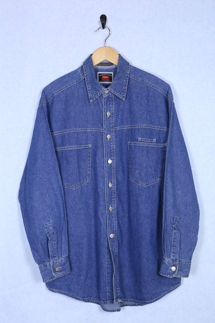 vintage wrangler denim shirt