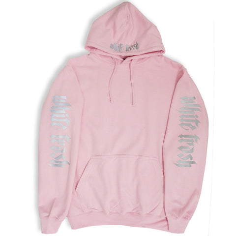 oversized light pink hoodie