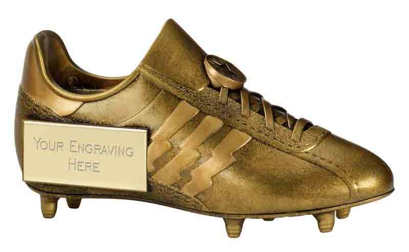 TF002A.12 - Tower Boot Bronze Football Trophy (2 Sizes)