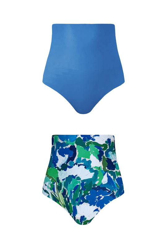 Monet Blue Long Sleeve Swim Wrap Top - Limited Edition