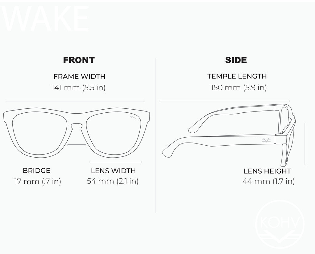 Wake Fit Guide – Kohv Eyewear