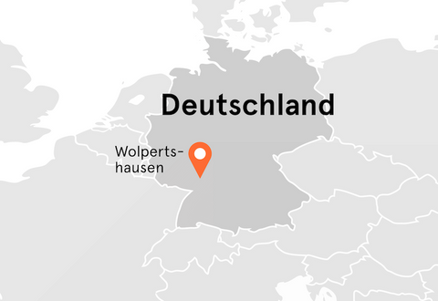 Direkt vom Feld Landkarte Deutschland Wolpertshausen
