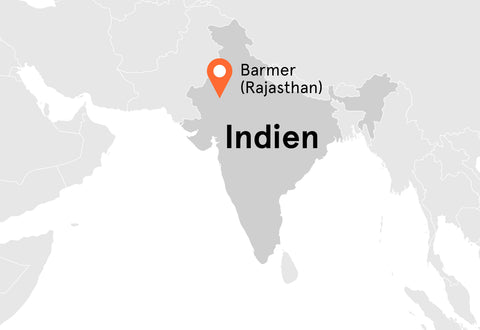 Direkt vom Feld Landkarte Indien