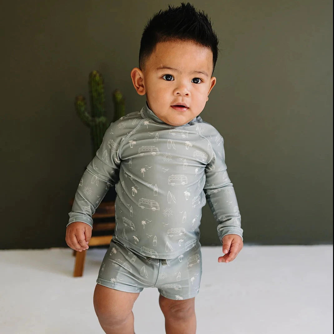 Surfer Long Sleeve Swim Set