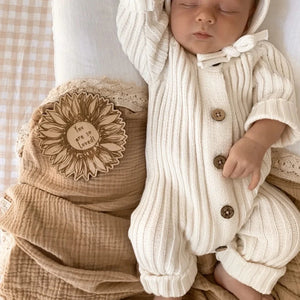 Ribbed Romper-Milk - Adeline Collective