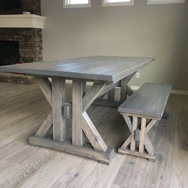 French Farmhouse  Dining Table  Handmade Haven