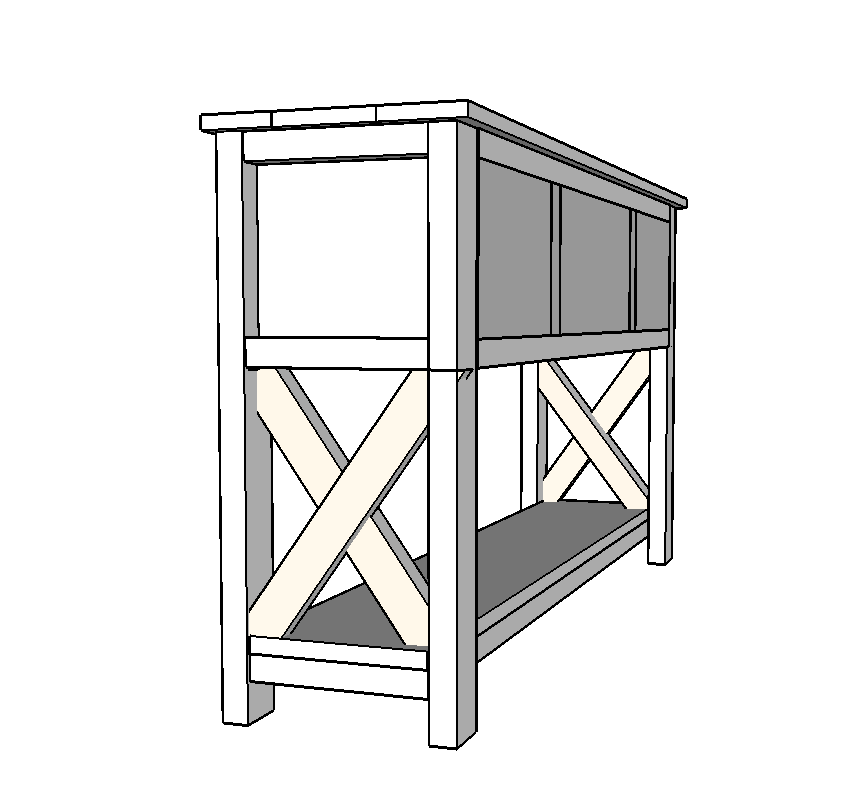 Three Drawer Console Plans