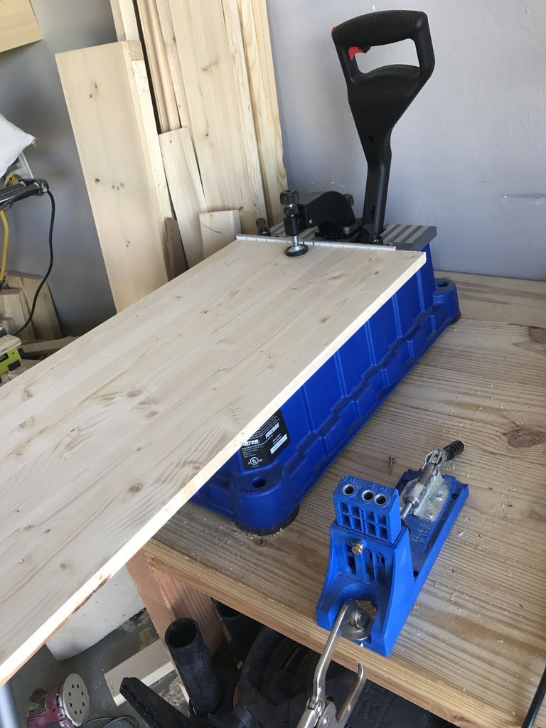 Kreg Jig Foreman creating pocket holes