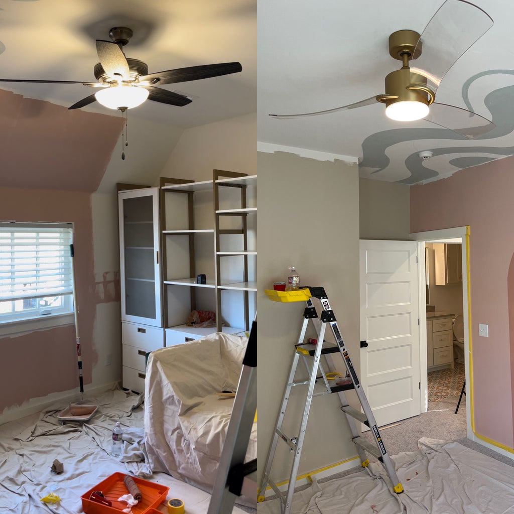 Ceiling Fan before and after