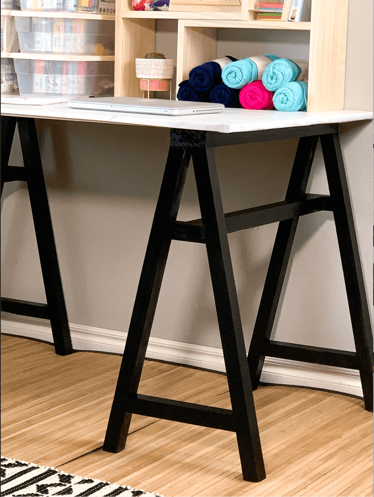 DIY Sawhorse Craft Desk