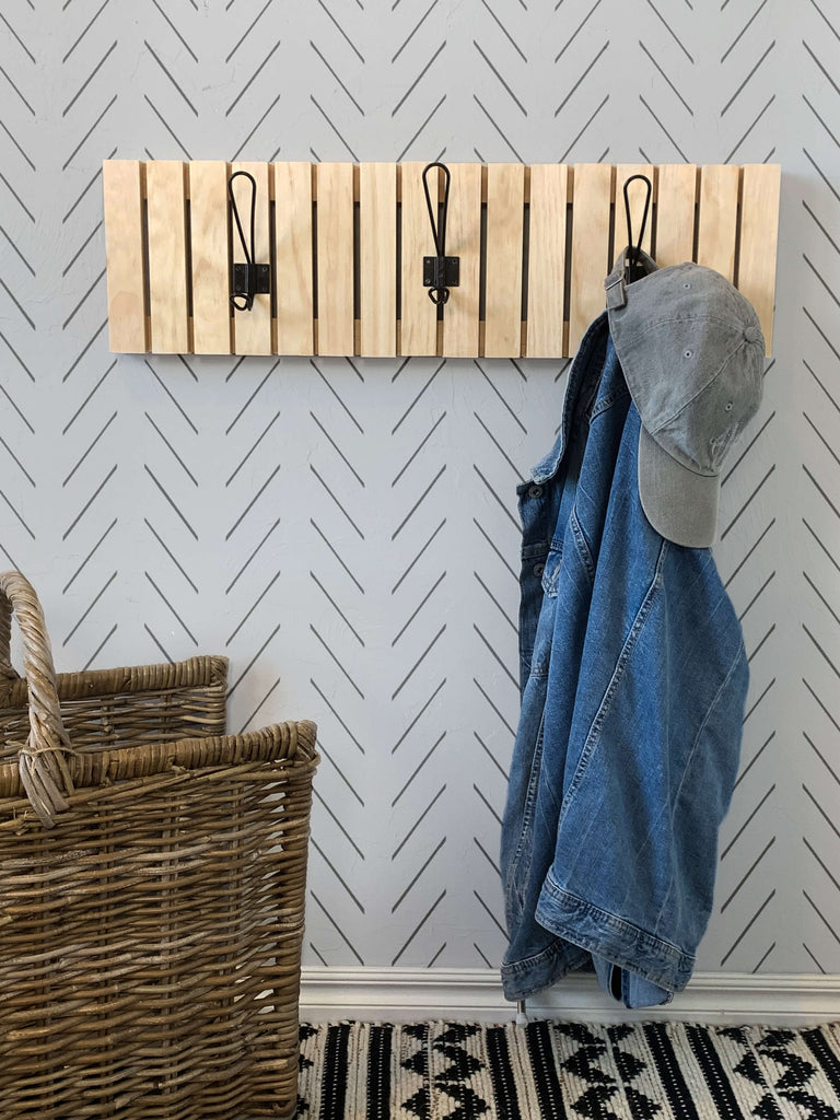 DIY Modern Wall Coat Rack