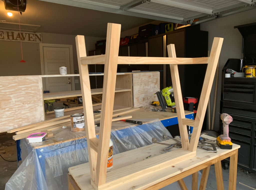 DIY Sawhorse Desk