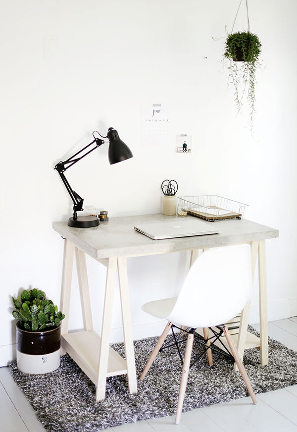 Concrete DIY Desk