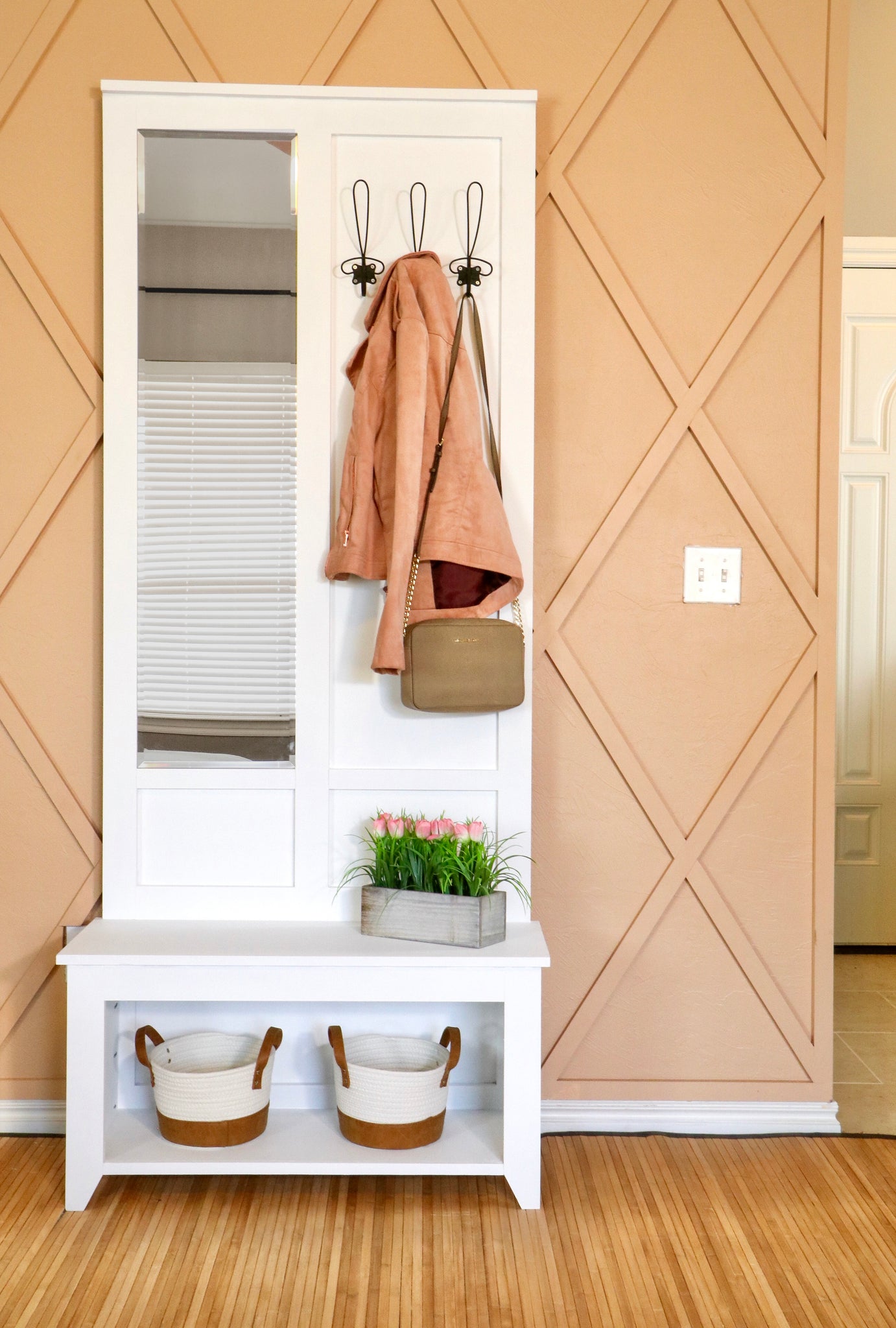 Entryway Hall Tree Bench