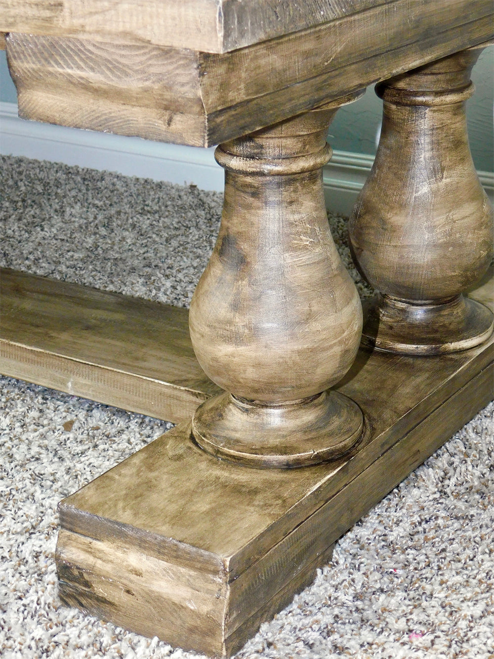 Farmhouse Coffee Table with Osborne Wood turned legs