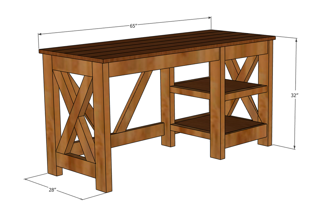 Farmhouse Desk Plans