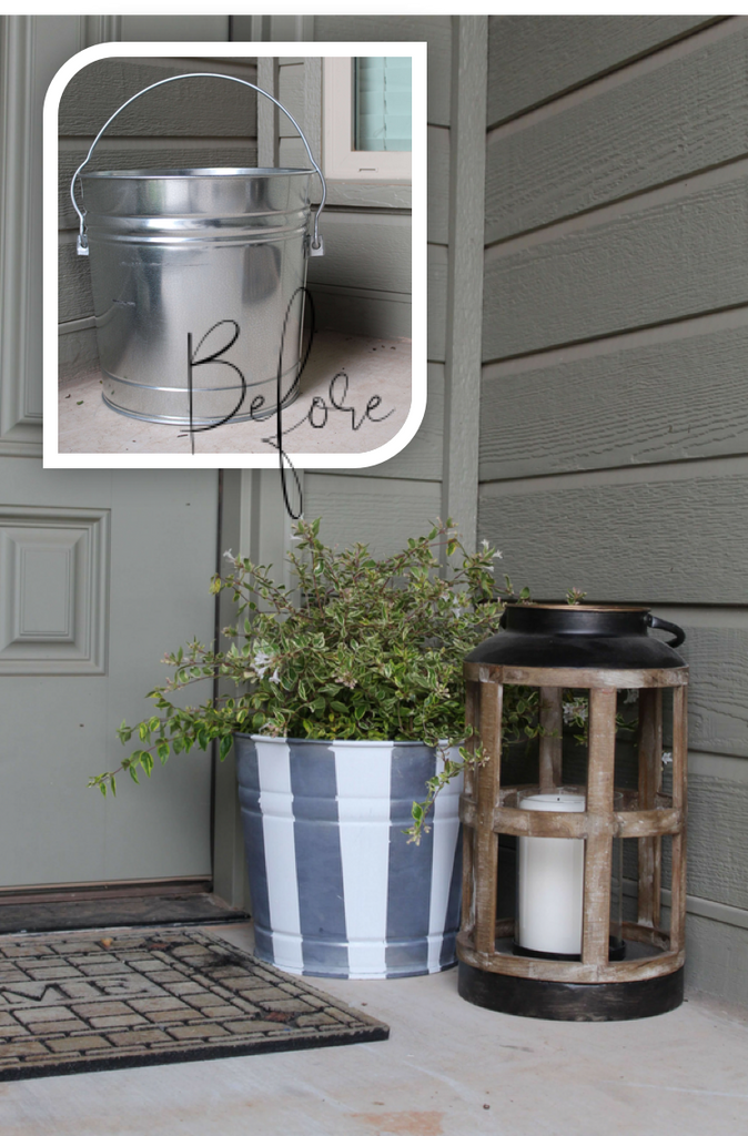 DIY ZInc Flower Pot