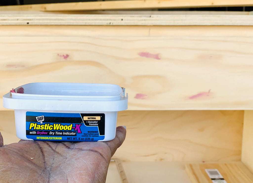 Using Dap wood filler to fill wood