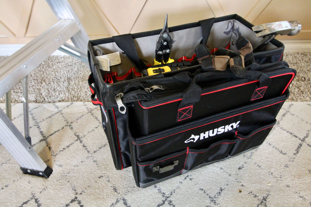 Husky 19 in. Pro Hybrid Tote with Tool Organizer