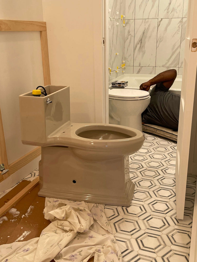 Toilet install