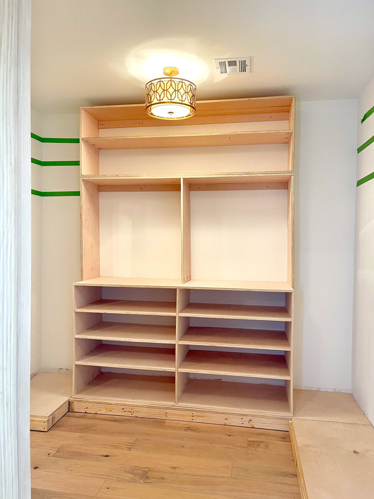 DIY Master Closet with Built Ins