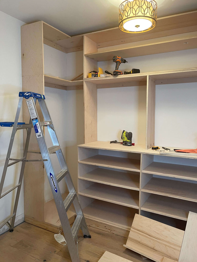 DIY Master Closet Built Ins