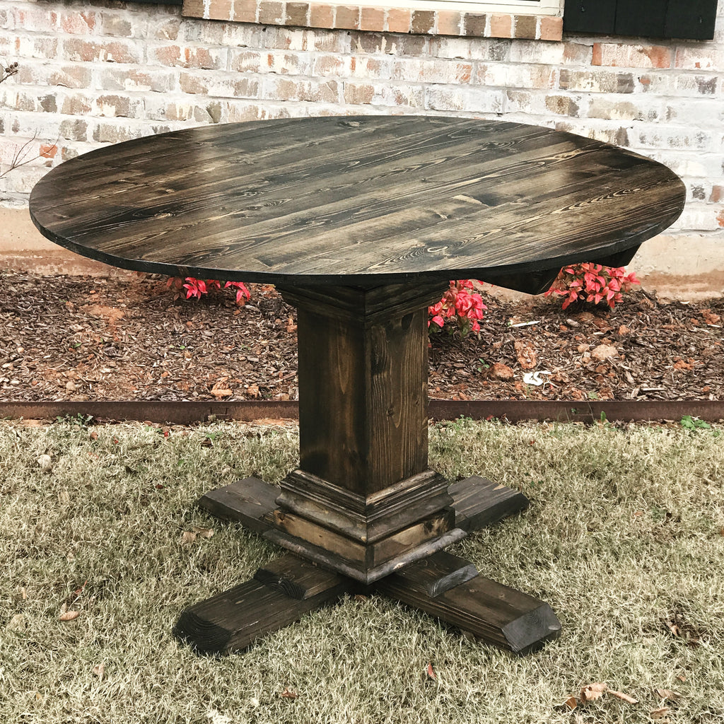 Round Pedestal Dining Table