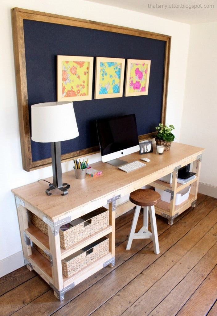 Workbench Inspired Office Desk