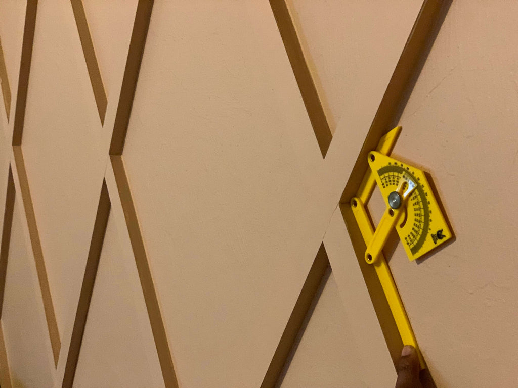 DIY Wall Paneling Measuring Tool