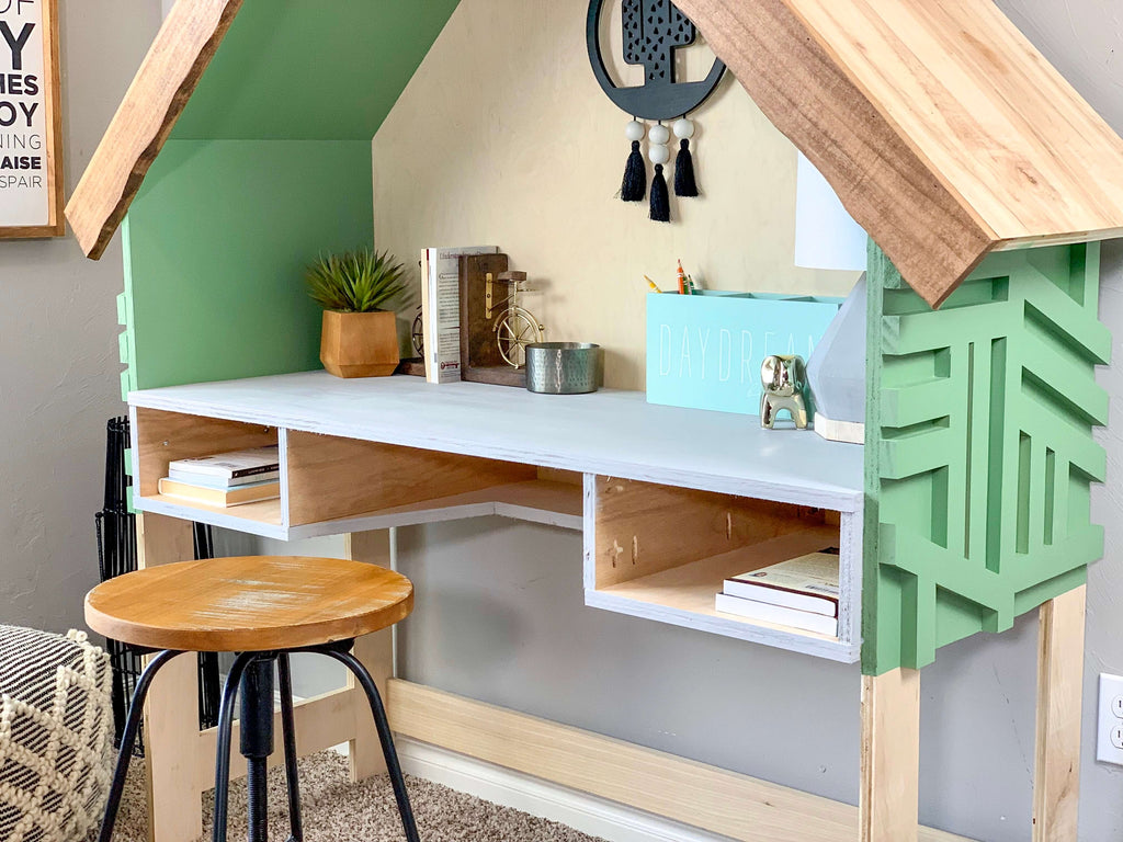 DIY House Frame Kid's Desk