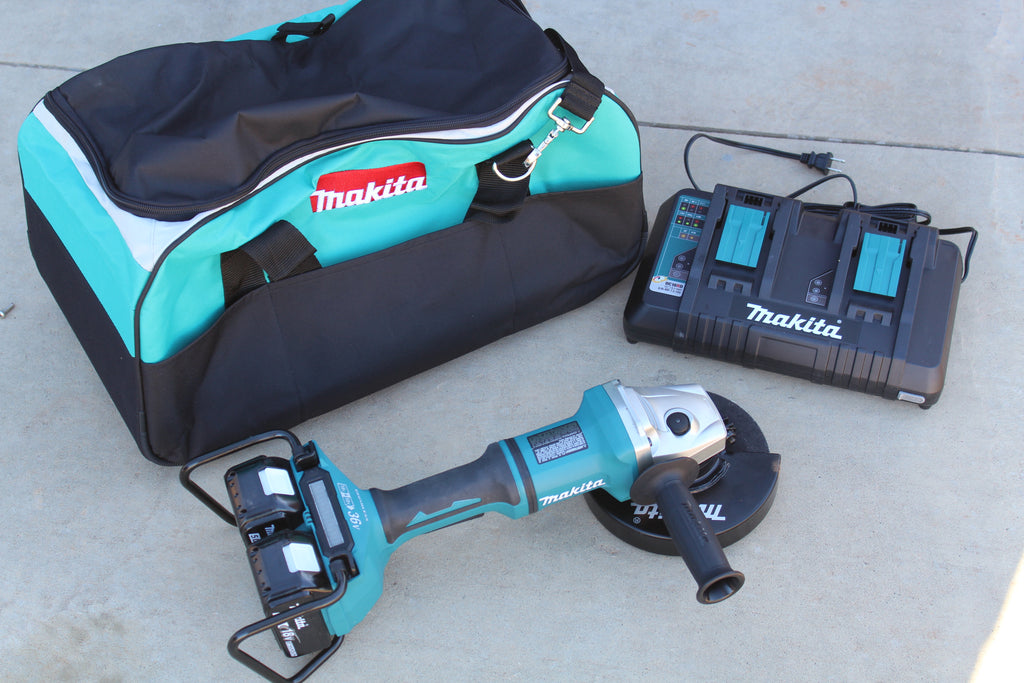 Makita 8-Volt 5.0Ah X2 LXT Lithium-Ion (36-Volt) Brushless Angle Grinder Kit Tool Review