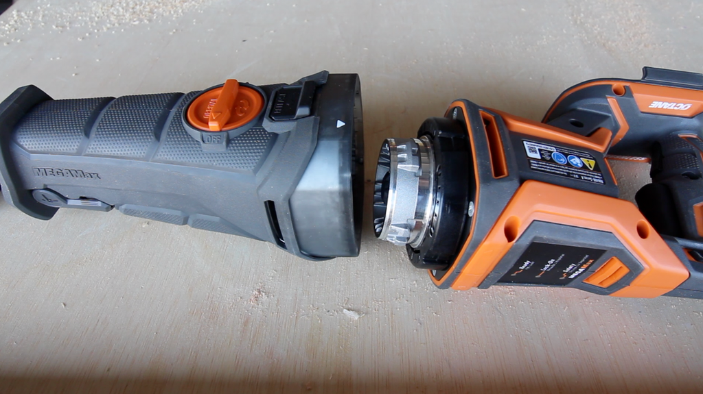 RIDGID MegaMax. Power Base and Reciprocating Saw Head Attachment