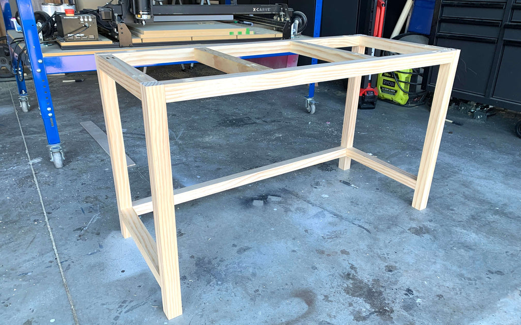 DIY Vanity Desk Base