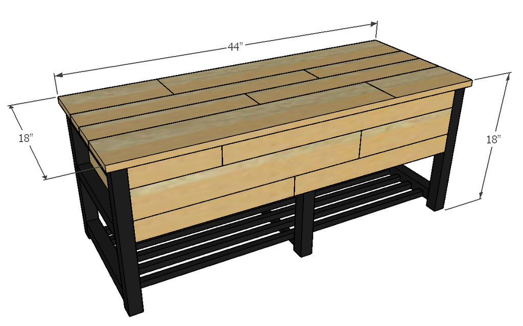 Entryway Storage Chest Plans 