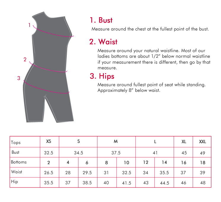 Bette & Court Size Guide – Peanuts and Golf
