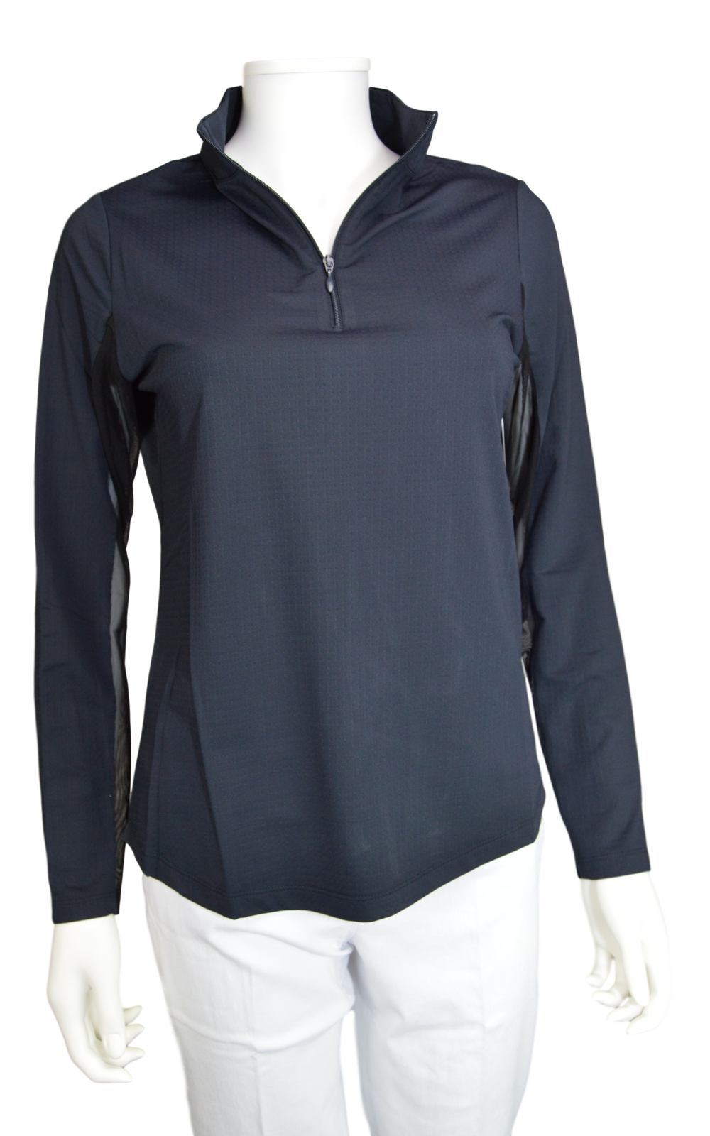 Ibkul Icifil SPF 50 Long Sleeve Sun Shirt: Black Mock – Peanuts and Golf