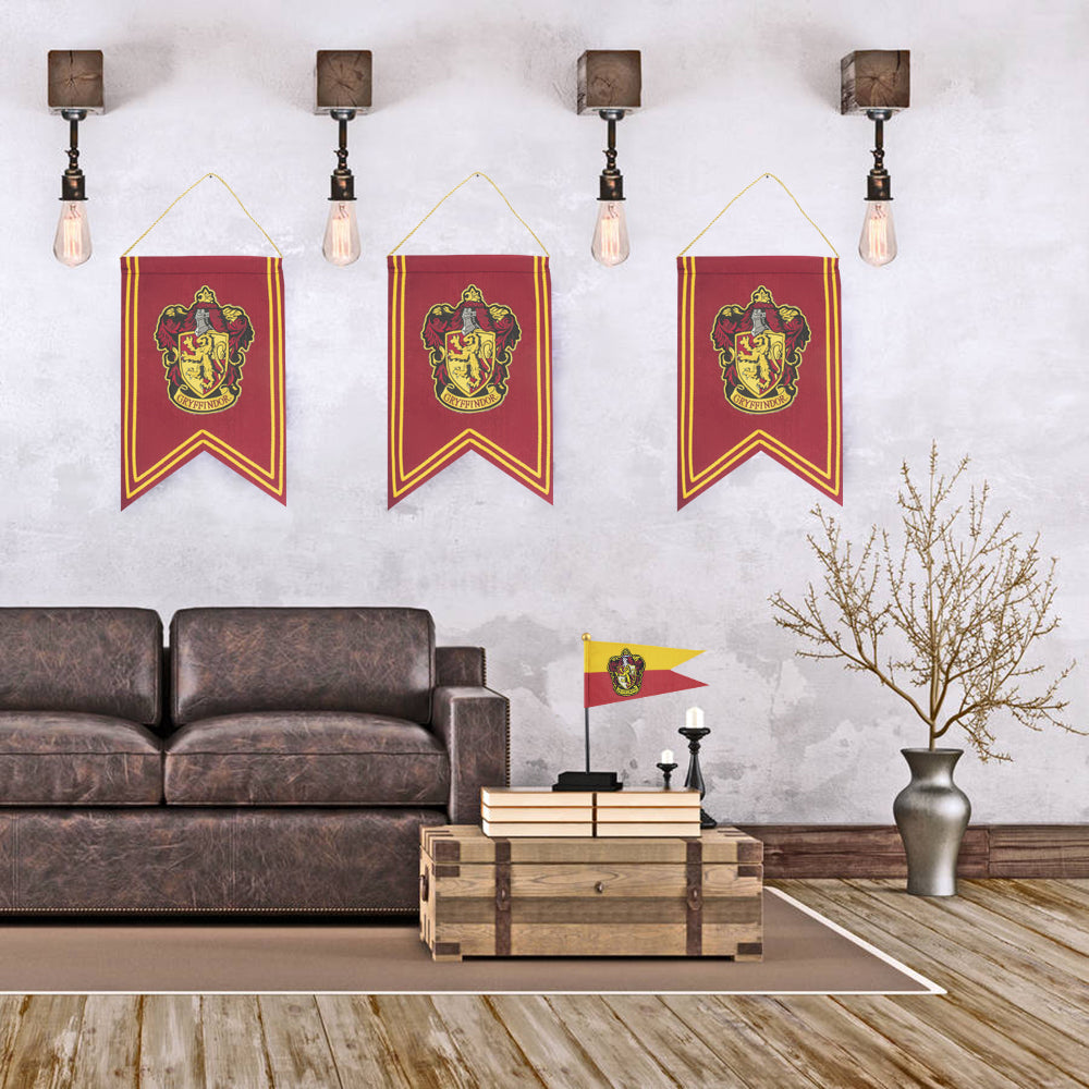 Harry Potter Decoration Gryffindor Banner Flag Set