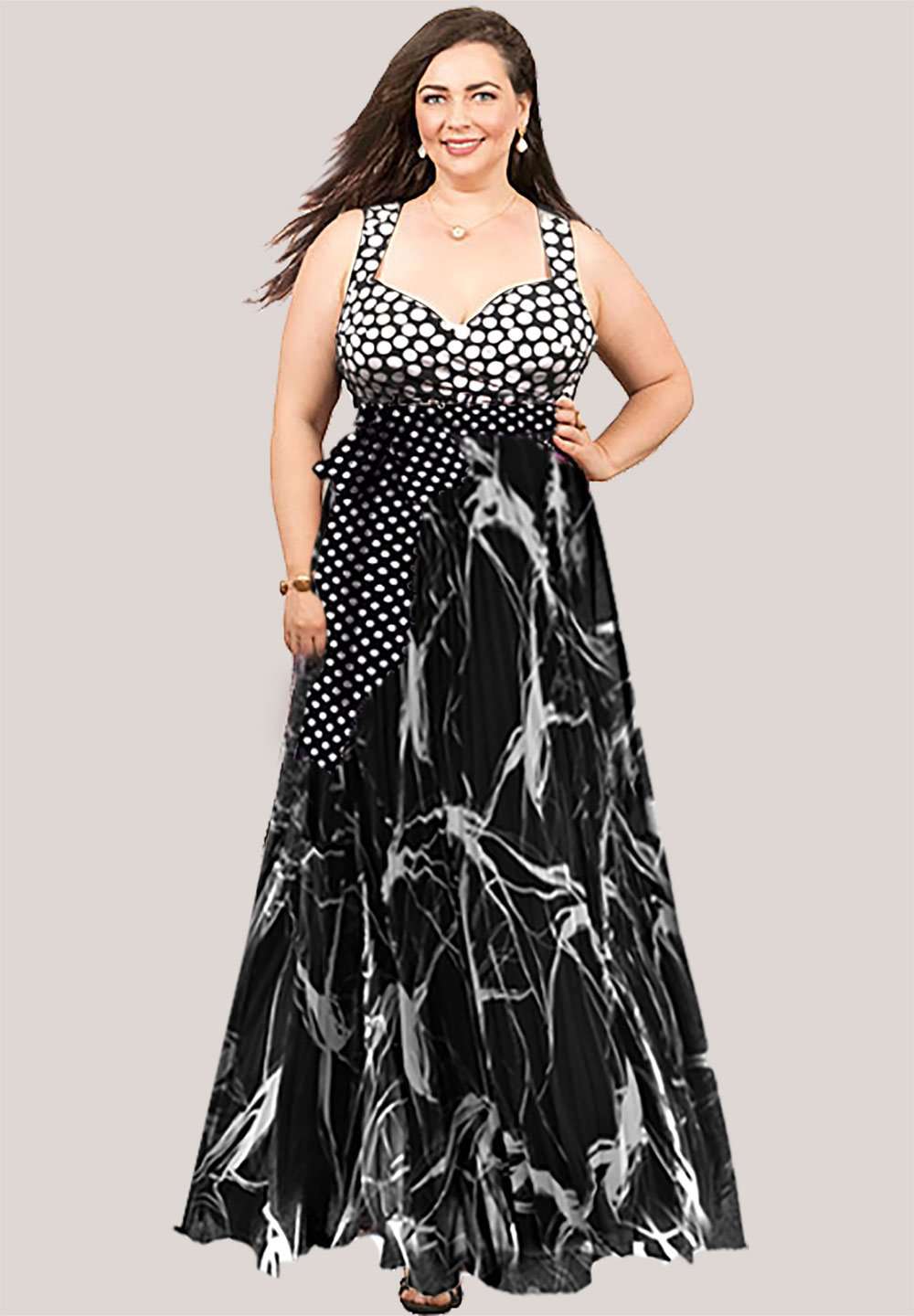 plus size maxi gown